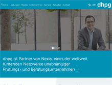 Tablet Screenshot of dhpg.de